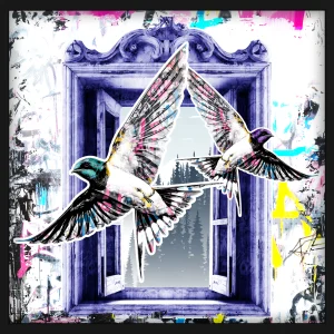 Swallows (Framed Artwork)